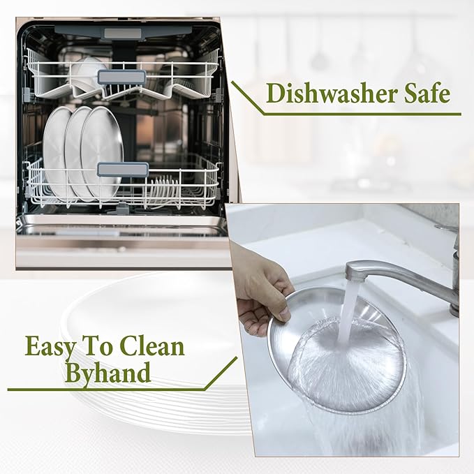 16Pcs Stainless Steel Cat Bowls 6.7Inch Shallow Cats Food Dish Cat Wet Food Bowl Whisker Friendly Cats Bowl for Kitten and Small Pets