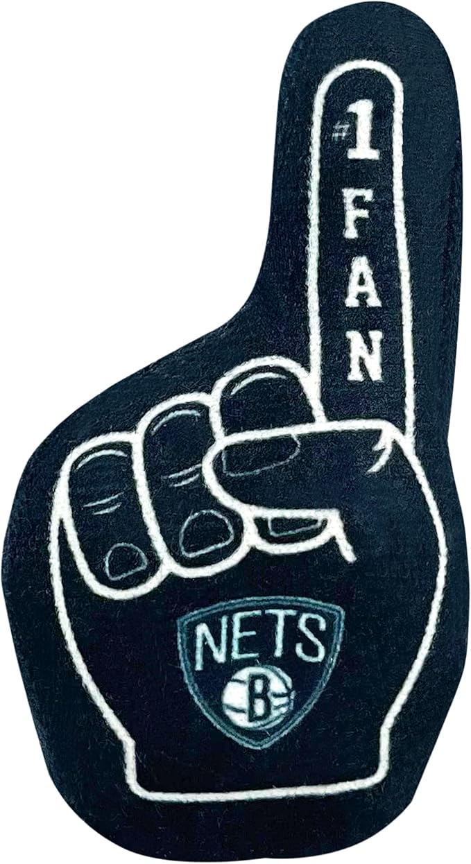 Best Plush CAT Toy - NBA Brooklyn NETS Complete Set of 3 Piece Cat Toys Filled with Fresh Catnip. Includes: 1 Jersey Cat Toy, 1 Basketball Cat Toy with Feathers & 1#1 Fan Cat Toy. Beautiful Team Logo