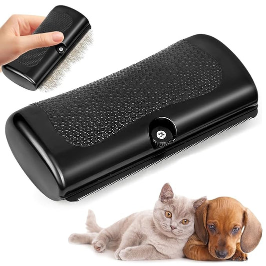 2025 Upgrade Deshedting Dog Brush & Cat Brush - Dog Undercoat Brushs with Comfort Grip, Pet Hair Removal Tool for Shedding - Fits Short Hair Pets (4 Inches)