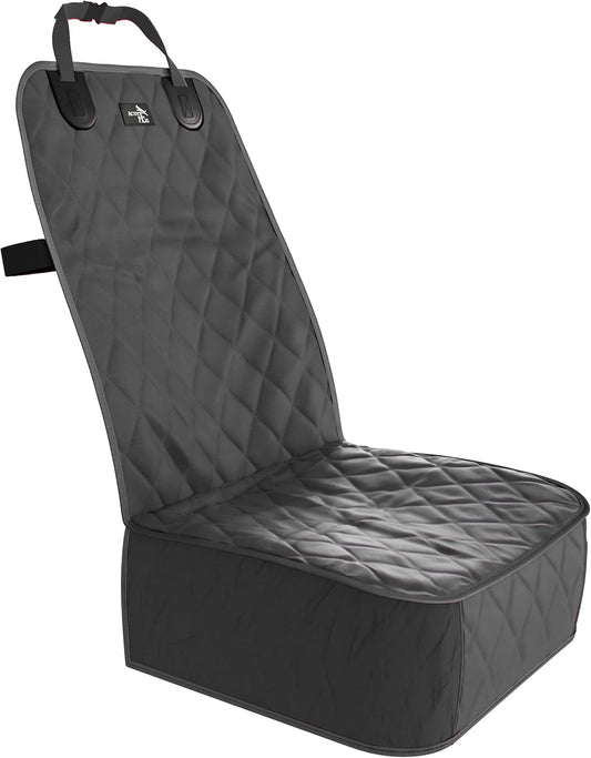 Active Pets Dog Car Seat Cover, Waterproof Front Seat Protector for SUV Truck Sedan, Pet Safety Travel Comfort System with Universal Fit, Black