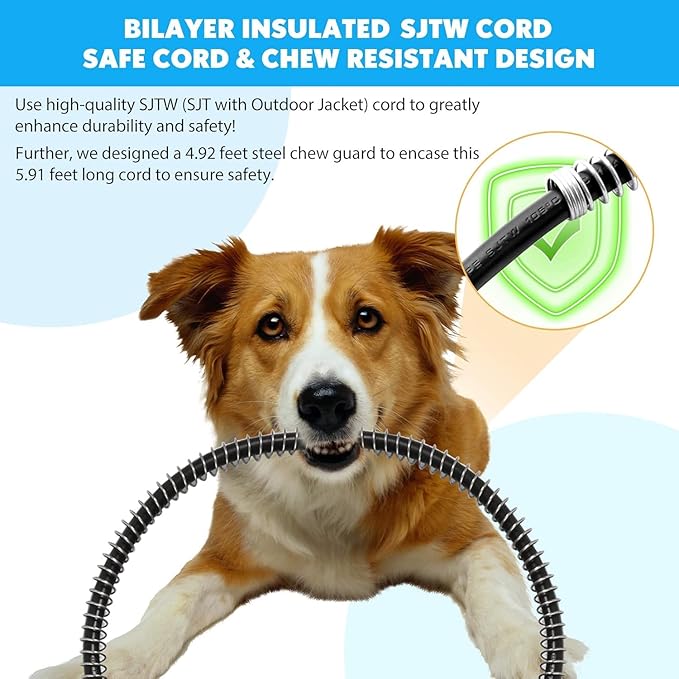 PETNF Outdoor Heated Pet Bed with Waterproof Cover,Pet Heating Pads for Dog,Soft Electric Blanket Auto Temperature Control,Heating Mat for Dog House Cabin Cot Doorway,Rescue Cats