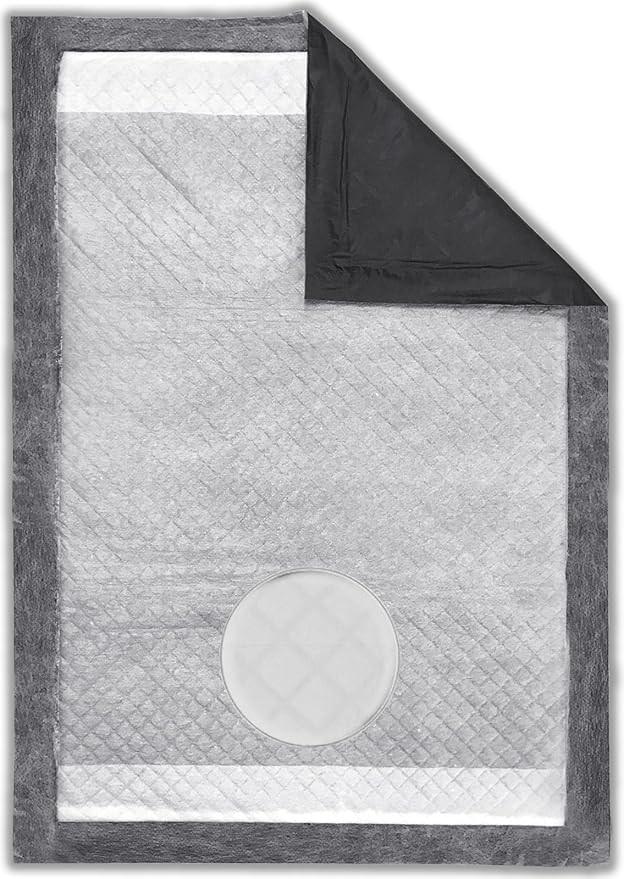 Paw Inspired Cat Pads, Generic Refills for Tidy Cats Breeze Litter Box System, Disposable Kitty Litter Liners for Easy Cleaning, Super Absorbent Pee Pads, 16.9 x 11.4 Inch (Carbon, 20 Count)