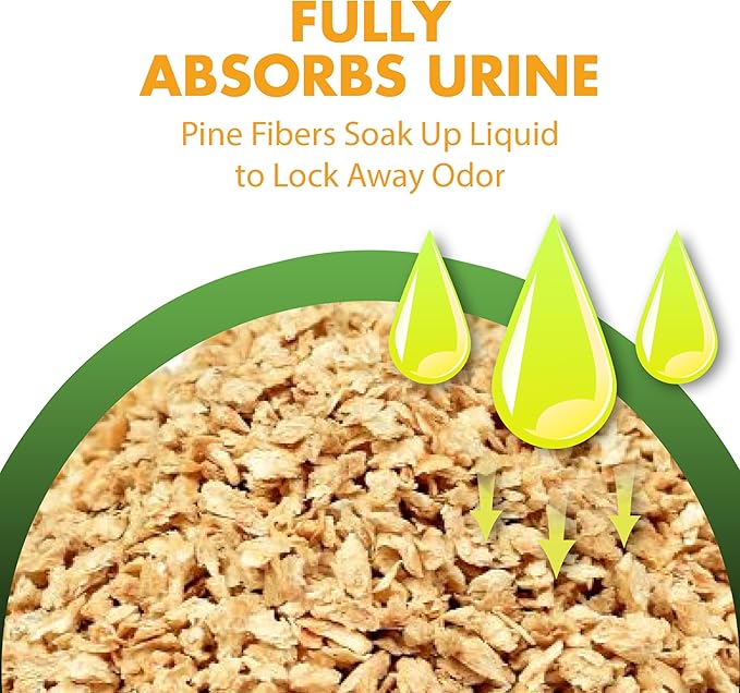 Feline Pine Platinum Non-Clumping Cat Litter, Feline Pine Cat Litter 18lb