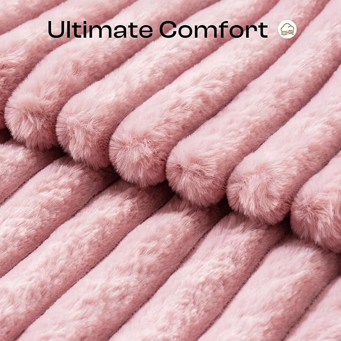 MEWOOFUN Cat Beds for Indoor Cats, Fluffy Cat Couch with Removable Washable Cover, Supportive Small Dog Beds for Puppy & Kitten up to 15 lbs (Pink, 24x19x12)