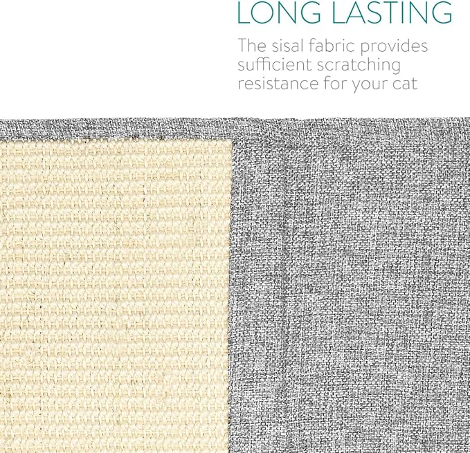 Navaris Cat Scratch Mat Sofa Protector - Natural Sisal Furniture Protector Scratching Pad for Cats - Scratch Carpet for Couch, Sofa, Chair - Left