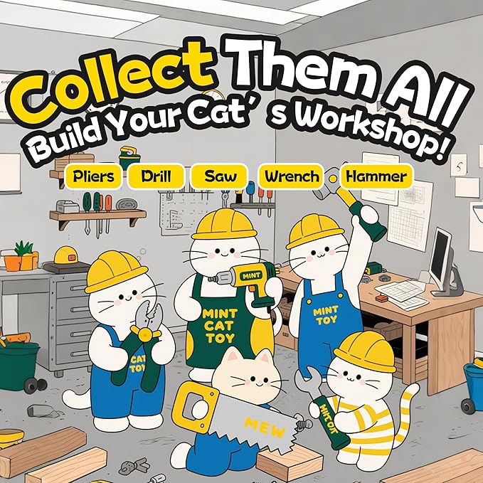 Plush Catnip Saw Toy for Cats – Durable, Bite-Resistant Chew Toy Filled with Natural Catnip, Interactive Teething & Indoor Play Toy for Kittens & Adult Cats