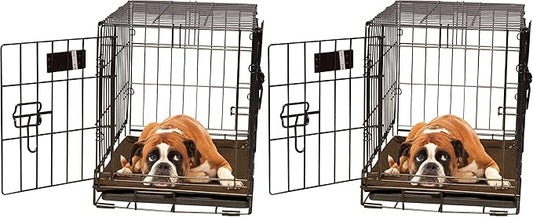 K&H Pet Products Self-Warming Dog Crate Mat, Machine Washable, Mocha Large 25 X 37 Inches (Pack of 2)