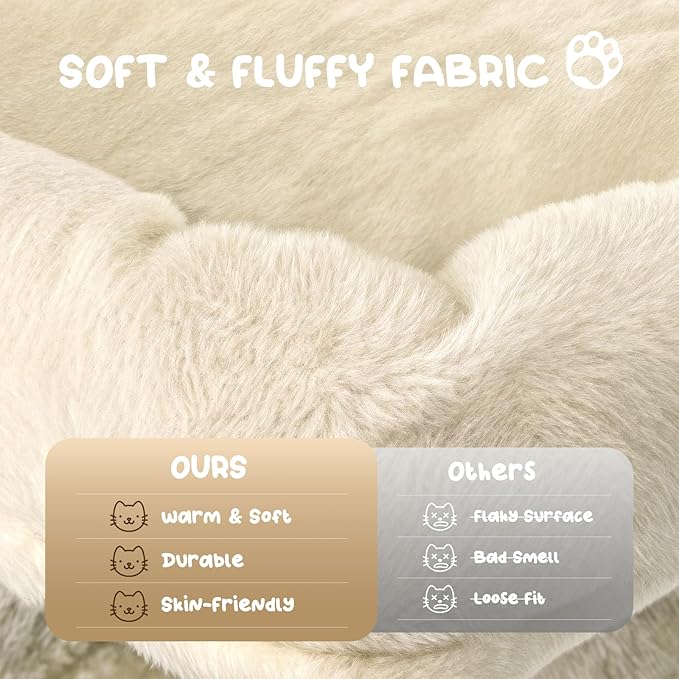 MoNiBloom 60 Inch Cat Tree Tower for Indoor Cats Large Adults, Cat Tower with Scratching Post, Multi-Level Furniture Activity Center with Cat Condo Pet Play House, Beige