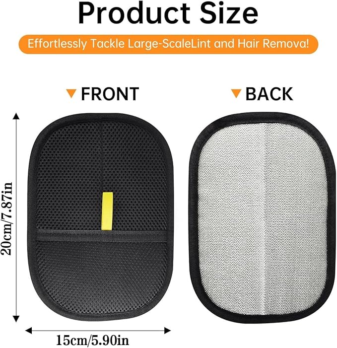 Pet Hair Removal Glove - Cat & Dog Electrostatic Hair Remover Grooming Glove 2Pcs