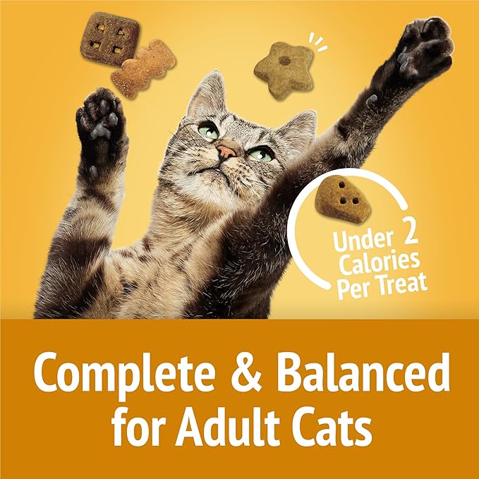 Purina Friskies Cat Treats, Party Mix Cheezy Craze Crunch - (Pack of 6) 6 oz. Pouches