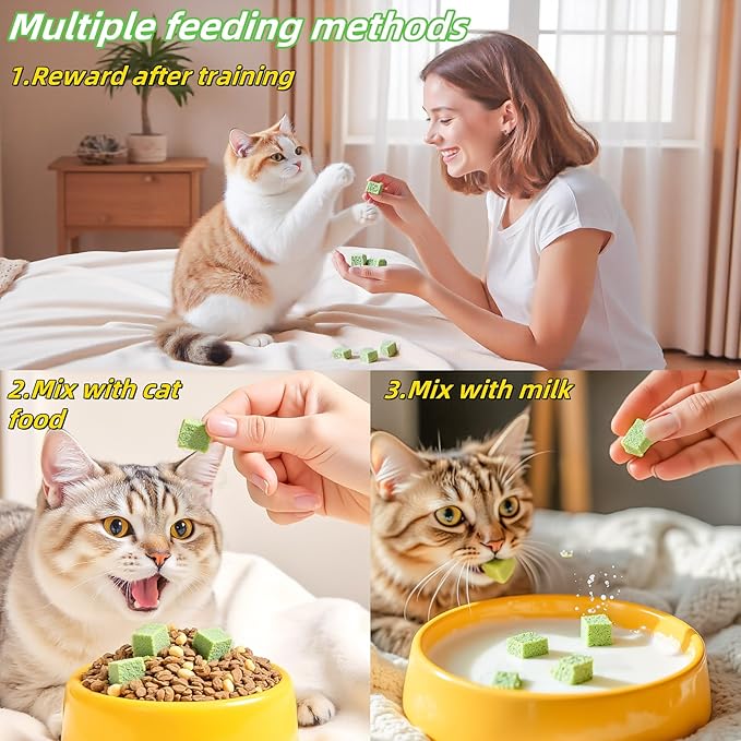 Cats Grass Treats 120g/4.23oz Catnip Toy Fish Oil Freeze Dried Chicken Cat Food Hairball Removal Kitten Chew Snack Cleaning Teeth Kitty Dental Care Indoor Kitten Edible Grass Stick Lickable