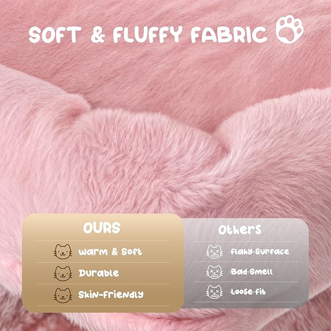 MoNiBloom 60 Inch Cat Tree Tower for Indoor Cats Large Adults, Pink Cat Tower with Scratching Post, Multi-Level Furniture Activity Center with Cat Condo Pet Play House, Soft Pink