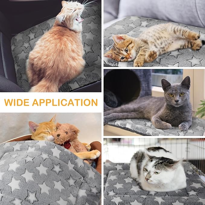 4 Pcs Washable Dog Crate Mat Kennel Pad Replaceable Reversible Pet Bed Pad for Crate Pet, Sleeping Mat for Small, Medium, Large Dog Machine Washable(18 x 14 x 1.6 Inch,Gray)