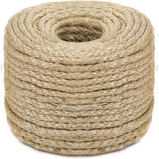 Sisal Rope for Cat Scratching Post Tree Tower Replacement for Repairing Recovering or DIY Scratcher 4mm 500ft