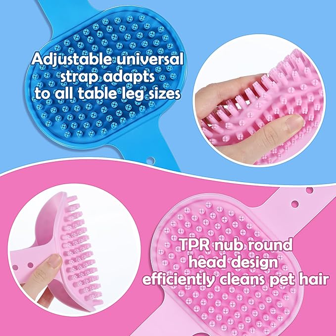 4Colors Cat Self Groomer for Indoor Cats, Wall Mounted Silicone Self Grooming-Cat Brush for Long Short Hair, Cat Face Scratchers Corner Massage Comb for Kitten Chair Leg Climbing Frame Scratching Post
