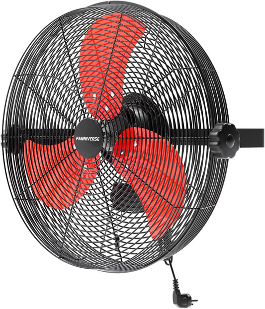 14 Inch Wall Fan Pro Series - Waterproof Motor High Velocity Wall Mount Fans for Commercial, Residential, Warehouse, Covered Patio, Shop, Garage, Barn, Gazebo 3 Speed 3000 CFM UL Safety Listed