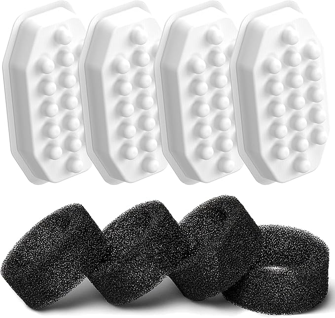 Official Cat Water Fountain Filters Replacement & Pre-Filter Sponges for 3.2L/108oz Automatic Pet Fountain Dog Water Fountain