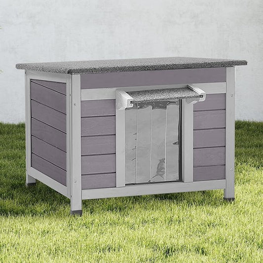 Cat House Outdoor Indoor, Waterproof Feral Cat Shelter, Wooden Rabbit Hutch Outside with Openable Top, for Bunny, Dog and Other Small Animals