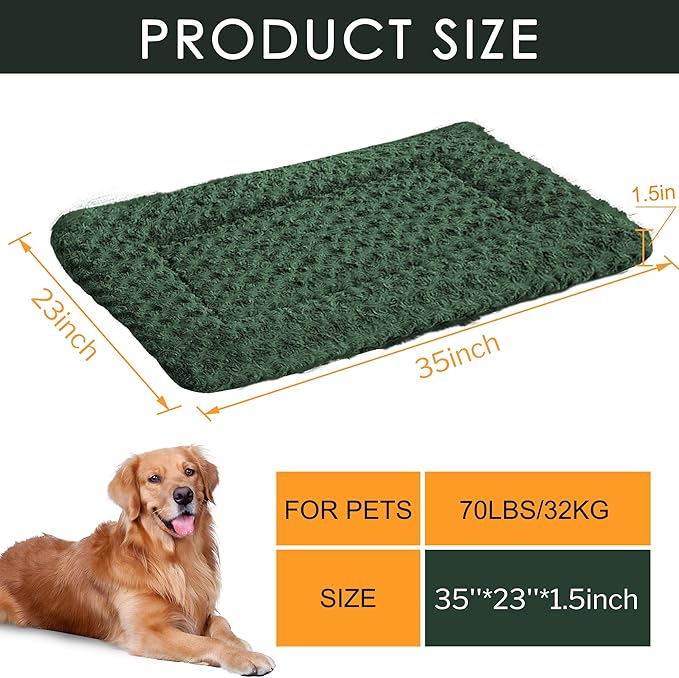 Dog Bed Mat - Comfortable Dog Kennel Pad, Multi-Purpose Dog Crate Bed & Dog Bed Mats for Dogs & Cats – Soft Dog Crate Mat & Dog Bed Crate Mat for Dog & Cat