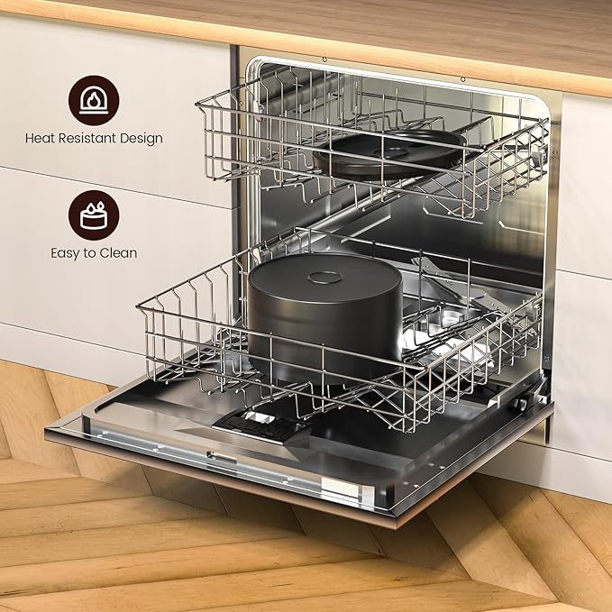 Ceramic Cat Water Fountain - 2.1L/71oz - All-Ceramic Body & Pure Copper Water Spout - Automatic Pet Drinking Fountain for Cats Indoor with Ultra-Quiet Pump, and 3Pcs Filter & Sponge (Black)