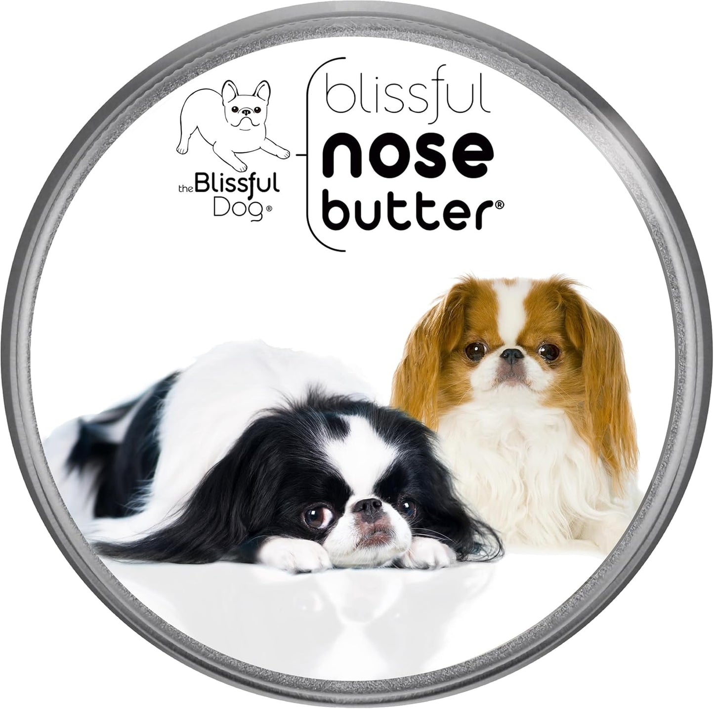 The Blissful Dog Japanese Chin Nose Butter for Dry, Cracked Skin, Lick-Safe Dog Nose Balm with Moisturizing Shea Butter, Almond, Olive, and Essential Oils, Pet Supplies, Uncented, 8 oz.