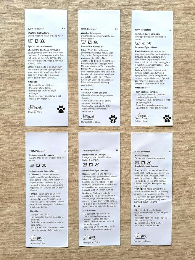 Miguel Removable Washable Dog Bed for Medium Dog Easy Clean - Rectangle Pet Bed for Large Cats with Zipper Cover Bolster Cuddle Puppy Bed with Supportive Side Wall Slip-Resistant Bottom, Blue 30 Inch