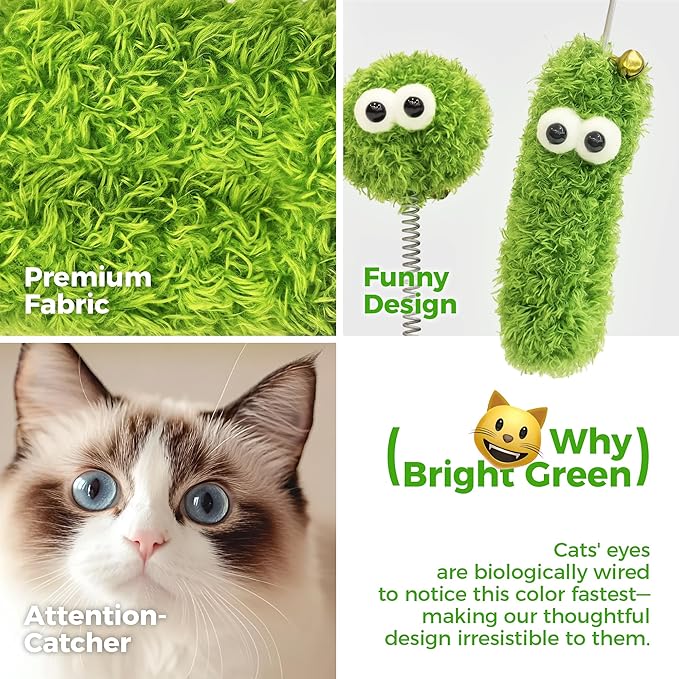 TINYBEAST 34.7" Tall Cat Scratching Post, 3 in 1 Heavy Duty 4.3" Diameter Natural Sisal Post with Hanging Bell Ball, Reinforced Stable Base for Indoor Adult Cats and Kittens(Beige)