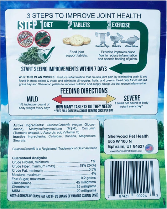 Vegan Joint Support by Sherwood Pet Health (100 Tablets - 50 Grams)