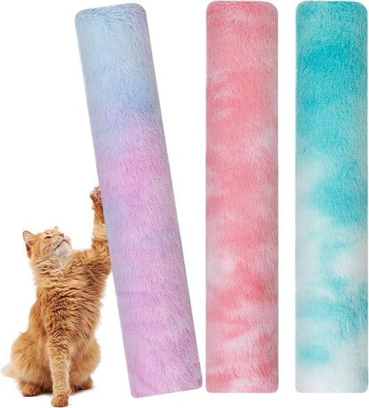 3 Pack Cat Kicker Toy Pillows, Interactive Plush Toys with Catnip Inside, Soft Durable Kick Sticks Teething Chew Toy, Cat Body Pillows for Indoor Cats & Kittens, Promote Exercise, Play & Cuddle