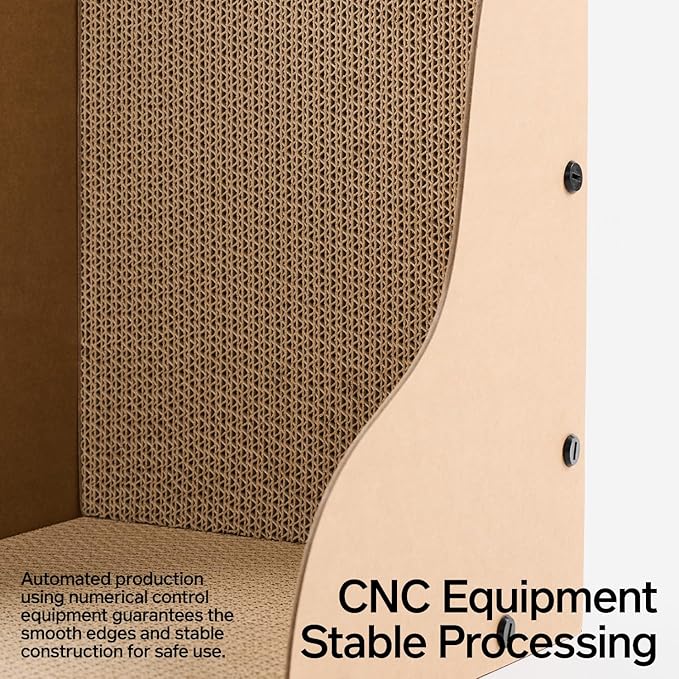 pidan Cat Scratcher Cardboard,L Shape Cat Scratchers for Indoor Cats Scratching Board,A-Grade Corrugated Base Paper,Safe Glue (L Type)