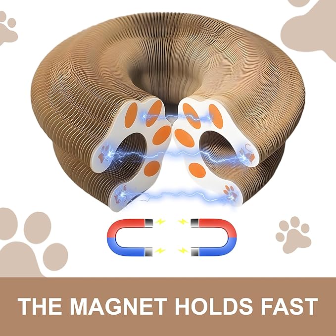 Cat Toy Magic Organ Cat Scratching Board,Cat Scratching Board Compatible with Kitty Kurlz, Brain and Physical Training Activities Suitable for Indoor Cats Toy (1 Pcs)