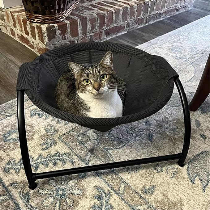 Cat Bed Dog Bed Pet Hammock Bed Cat Sleeping Cat Supplies Pet Supplies Whole Wash Stable, Detachable & Breathable Easy Assembly Indoors Outdoors, 16.9 in x 16.9 in x 9.5 in