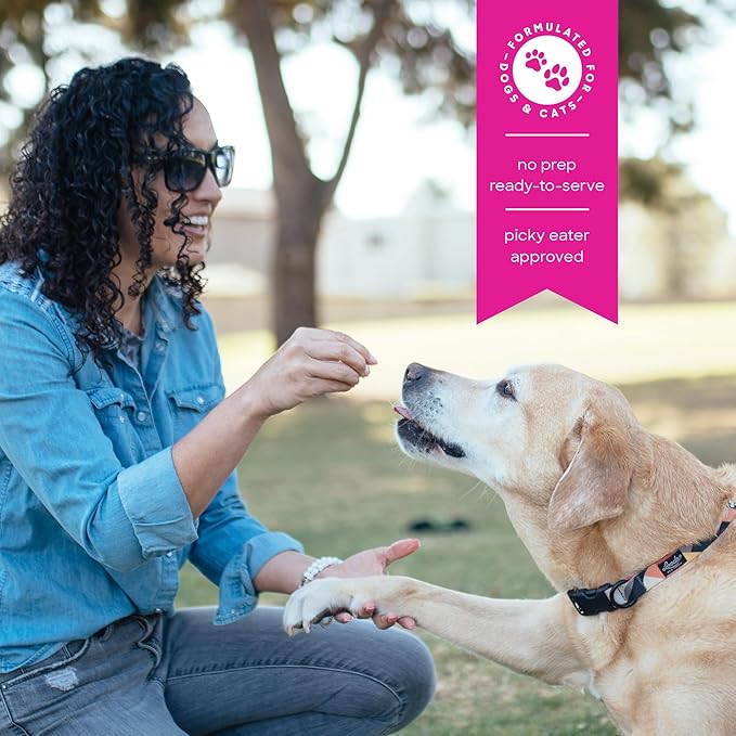 Smallbatch Freeze Dried Dog Treats, Superfood Food Topper Rabbit Bites for Dogs & Cats, Probiotics, Organic Ingredients, High Protein, Grain Free Healthy Treat & Food Topper, Made in the USA, 7 oz Bag