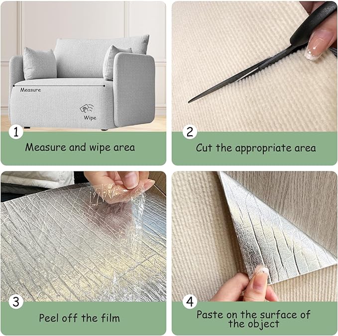 Furniture Pet Protectors Sofa Protector for Cats Couch Corner Protectors for Cat Scratch Furniture Protector Corner Beige 15.8"×23.6"