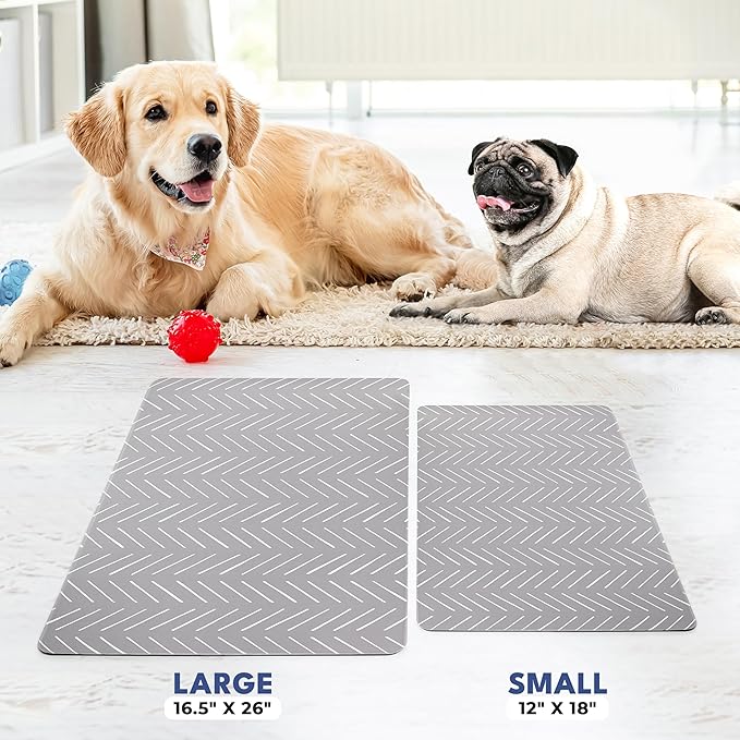 NALALAS Dog Mat for Food and Water, Cat Feeding Mat | Waterproof Dog Bowl Mat | Non-Slip Pet Food Mat for Floors | Pet Mats for Food and Water | Easy to Clean