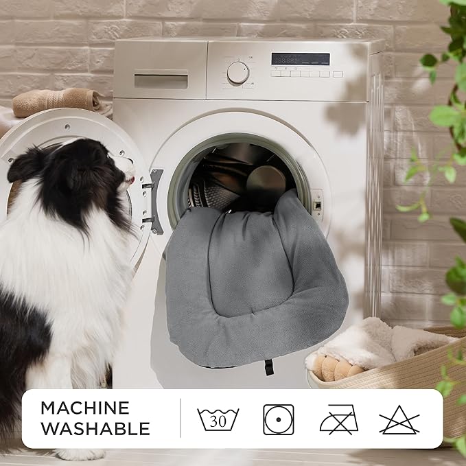 Bedsure Washable Dog Crate Pad for Extra Large Dogs, Anti-Slip Puppy Kennel Dog Bed for Crate - Ultra Soft Fleece Flat Thin Pet Mat (Not Chew Proof), Light Grey XL 41"x27"