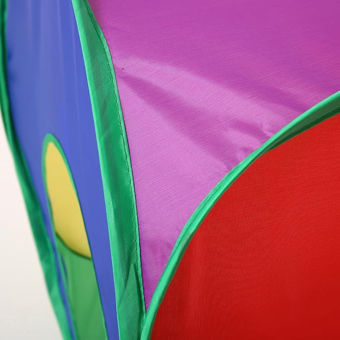 ‌Coolcandy Cat Tunnel & Interactive Cat Toy Indoor, Cube Shape Tunnel Toys for Indoor Cats, Collapsible Interactive Peekaboo Cave with Play Ball, for Multi-Way Play & Small Animals