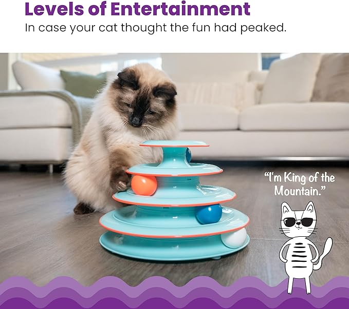 Catstages Chase Meowtain Interactive 4-Tier Cat Track Toy