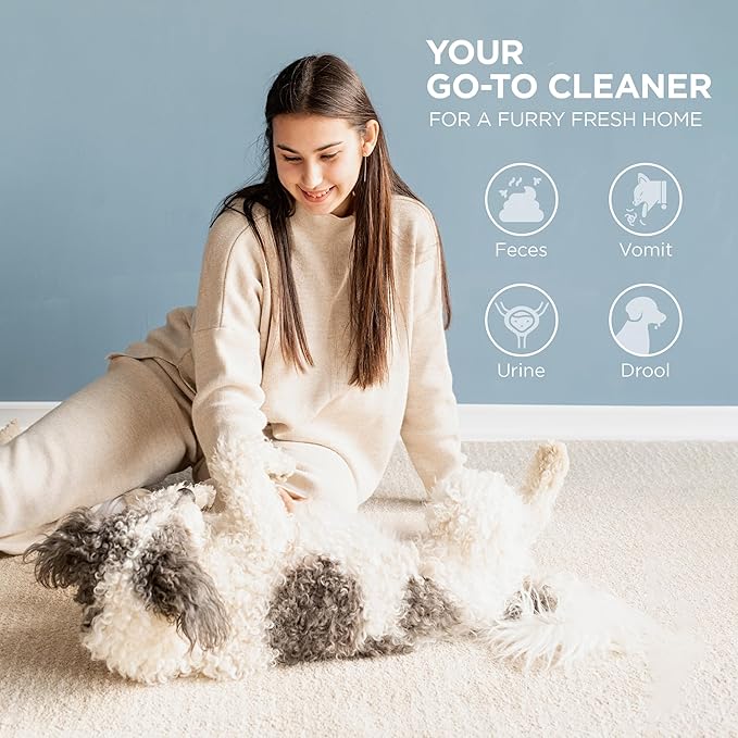 Professional Strength Pet Odor Eliminator | Urine Odor Remover | Pet Urine Enzyme Cleaner | Pet Stain and Odor Remover | Enzymatic Cleaner for Dog Urine and Cat Urine