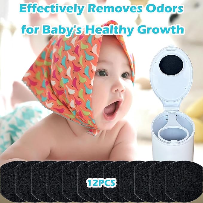 Cat Litter Box Replacement Filters for Lifewit Litter Box Cat, Activated Charcoal Filters Replacement to Absorb Odors and Litter Box Deodorizer for Hidden Enclosure Litter (12 Pack)