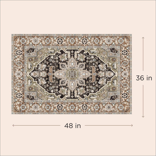 LOVEWAG Washable Dog Pee Pads, 36" x 48", Waterproof, Non-Slip, Super Absorbent, Reusable Machine-Washable, 2-Pack (Sage Forest)