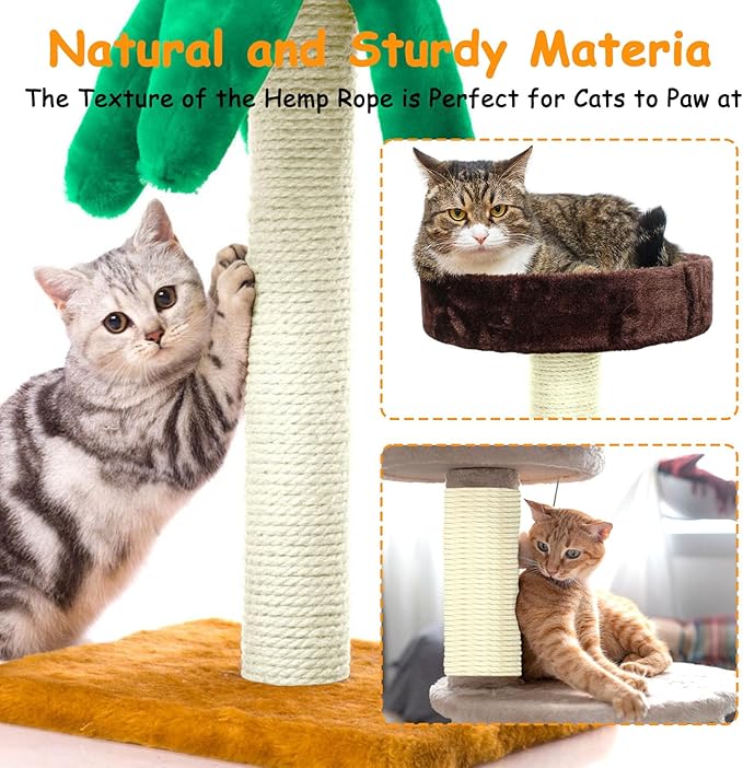 Sisal Rope for Cat Scratcher 4mm Diameter 328 FT Cat Natural Sisal Rope for Repairing Cat Scratching Post Cat Tower Repair Rope Cat Tree Rope Replace Recovering and DIY