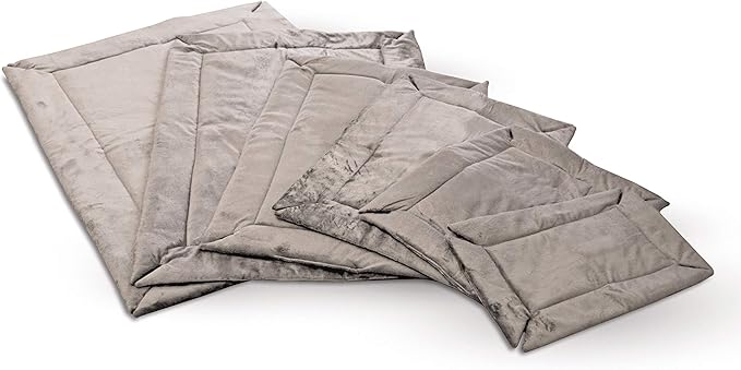 K&H Pet Products Self-Warming Dog Crate Pad, Medium Self Heated Dog & Cat Bed Mat, Portable, Machine Washable, No Electric Needed, Adjustable Fit, Non-Slip Bottom - Medium 31 X 21in Gray