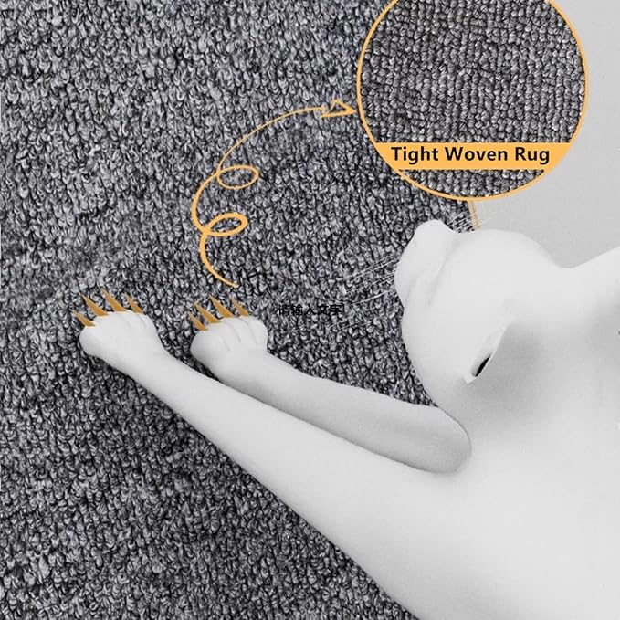 SHENGOCASE 24" Tall L-Shape Cat Carpet Scratcher Cat Scratching Post, Sofa Couch Protector Replaceable Scratching Pad Mat Sisal