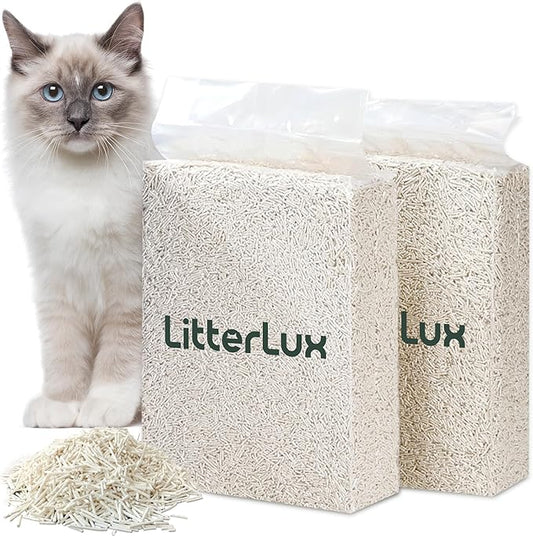 Tofu Cat Litter Clumping, Ultra Absorbent, Fast Drying, Flushable Cat Litter 100% Natural Ingredients, Solubility in Water, Neutralizing Properties of Odor, Dust-Free Tofu Litter for Cats 11lb