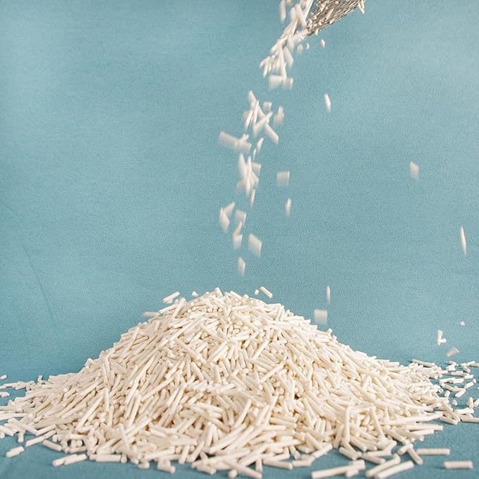 Original Tofu Cat Litter, Bean Fragrance, Odor Control and Economical cat Litter Dust-Free, Quick Clumping, Water Flushable Tofu Cat Litter, 5.5 Lbs X 2 Bags