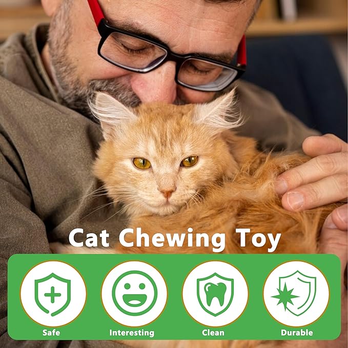 3pcs Safe Cat Rope Toy,Teeth Clean Toy for Cat, Cat Chew Toys for Indoor Cat,Kitten Interactive Toys