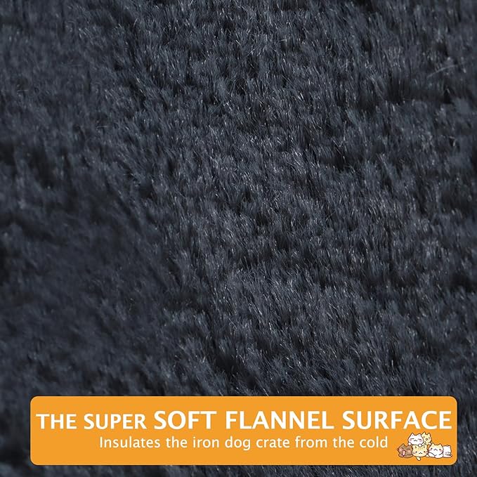 Reversible Dog Bed Mat with Plush and Corn Velvet,Soft Warm Pet Cushion, Dual Purpose Washable Sleeping Mattress Bed for Small Medium Large Dog and Cat XB004 (24"x18", Dark Grey)