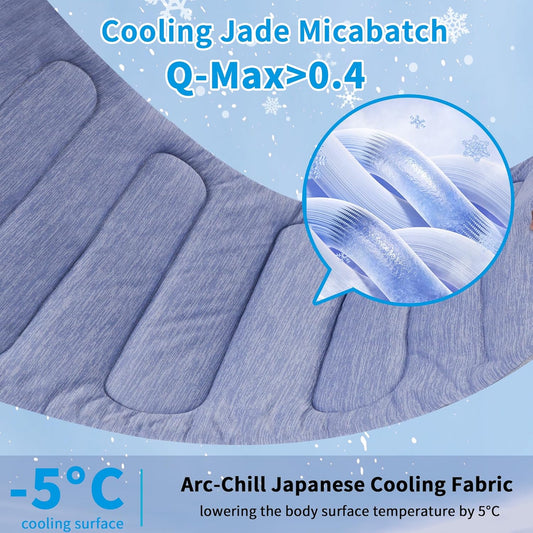 Cooling Mat for Large Dogs - Double-Sided Waterproof & Cool, Q-MAX>0.47, Portable Dog Cooling Mat for Summer. (M (28''x20''))