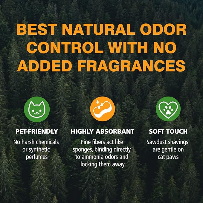 Feline Pine Platinum Non-Clumping Cat Litter 18lb. (Pack of 2)